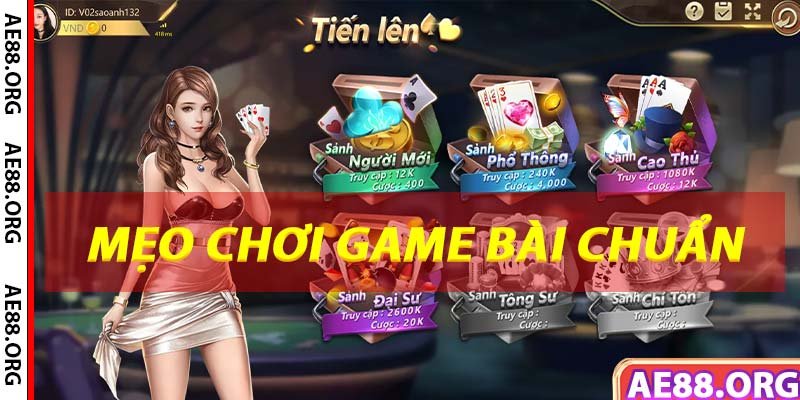 Mẹo chơi game bài KUBET húp bội tiền