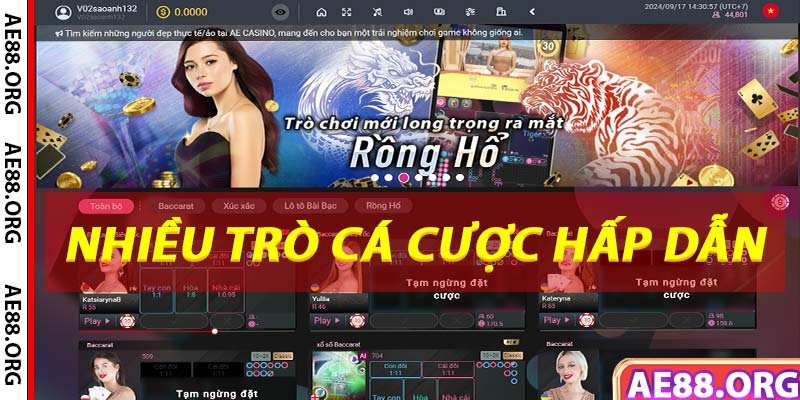 AE88 casino cung cấp các trò chơi hấp dẫn